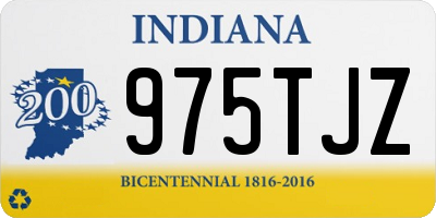 IN license plate 975TJZ