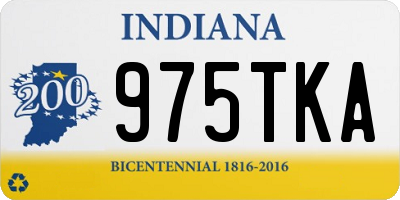 IN license plate 975TKA