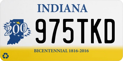 IN license plate 975TKD