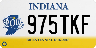 IN license plate 975TKF