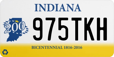 IN license plate 975TKH