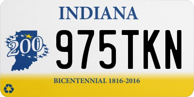 IN license plate 975TKN