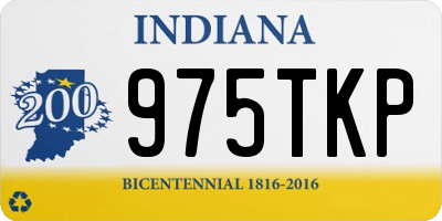 IN license plate 975TKP