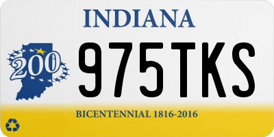 IN license plate 975TKS