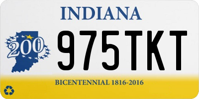 IN license plate 975TKT