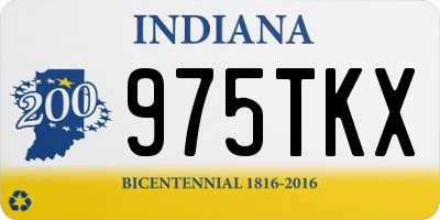 IN license plate 975TKX