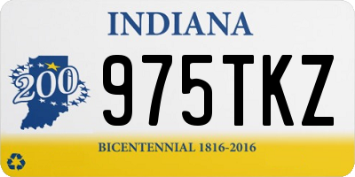 IN license plate 975TKZ