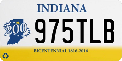 IN license plate 975TLB