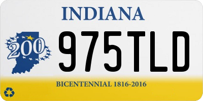 IN license plate 975TLD