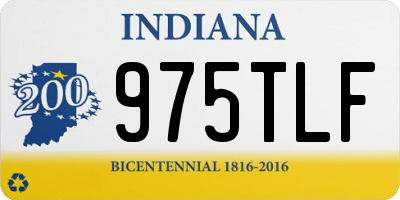 IN license plate 975TLF