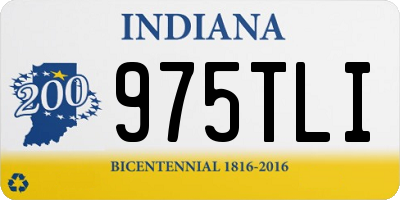 IN license plate 975TLI