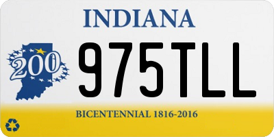 IN license plate 975TLL