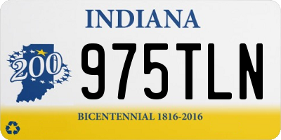 IN license plate 975TLN