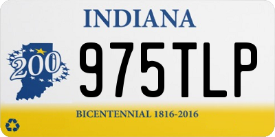 IN license plate 975TLP