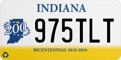 IN license plate 975TLT