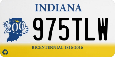 IN license plate 975TLW