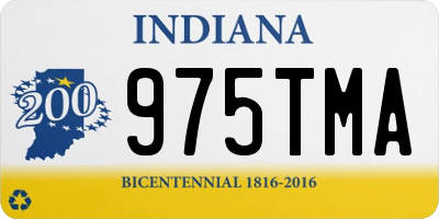 IN license plate 975TMA