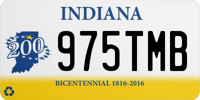 IN license plate 975TMB