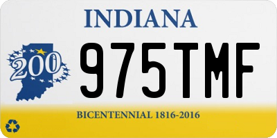 IN license plate 975TMF