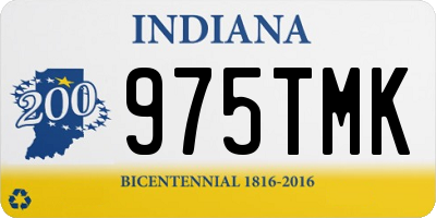 IN license plate 975TMK