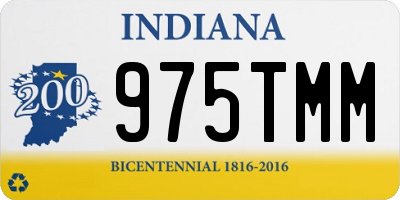 IN license plate 975TMM