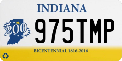 IN license plate 975TMP