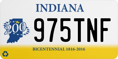 IN license plate 975TNF