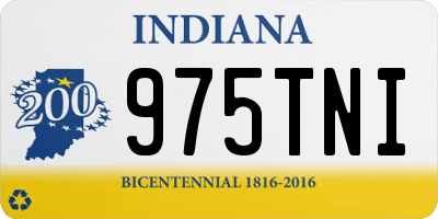 IN license plate 975TNI