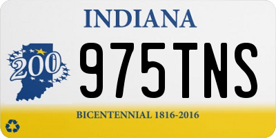 IN license plate 975TNS