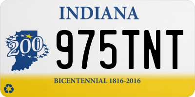 IN license plate 975TNT