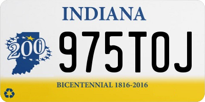 IN license plate 975TOJ