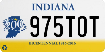 IN license plate 975TOT