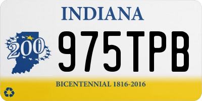 IN license plate 975TPB