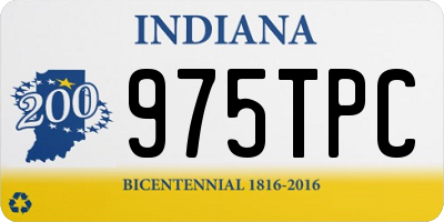 IN license plate 975TPC