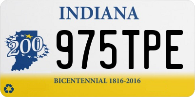 IN license plate 975TPE