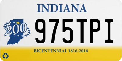 IN license plate 975TPI