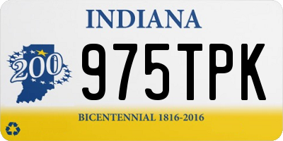 IN license plate 975TPK