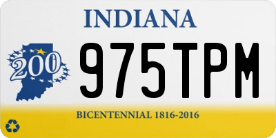 IN license plate 975TPM