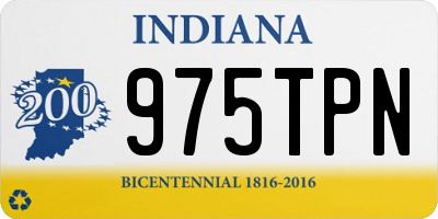IN license plate 975TPN