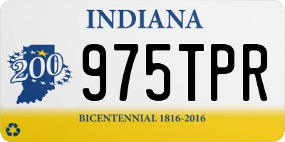 IN license plate 975TPR