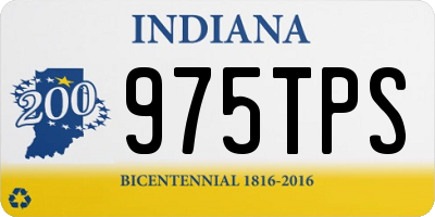 IN license plate 975TPS