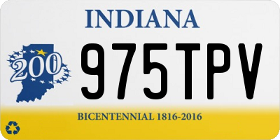 IN license plate 975TPV