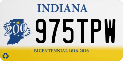 IN license plate 975TPW