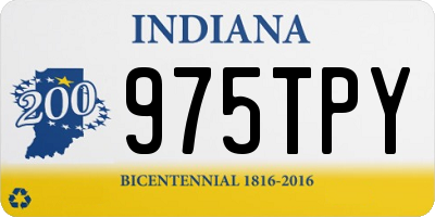 IN license plate 975TPY
