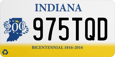 IN license plate 975TQD