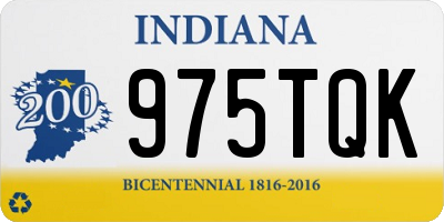 IN license plate 975TQK