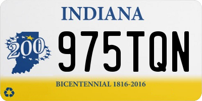 IN license plate 975TQN