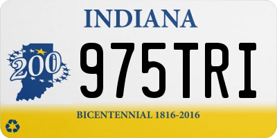IN license plate 975TRI