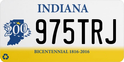 IN license plate 975TRJ