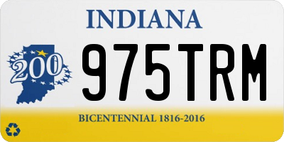 IN license plate 975TRM